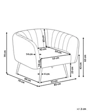 Armchair LACONIA Velvet Dark Blue_781727