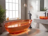 Freestanding Bathtub BLANCARENA 1700 x 780 mm Light Red_1149633