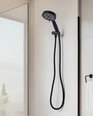 Duschkopf mit Schlauch ICHMA 5-Funktionen Schwarz_989334