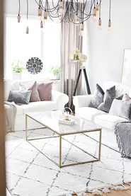 Couchtisch DELANO Marmor Optik / Gold_733589