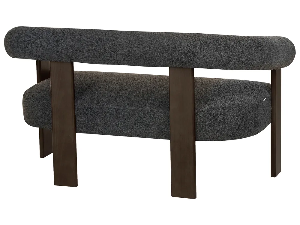 Living Room Set ILBRO Boucle Black/ Dark Brown_985032