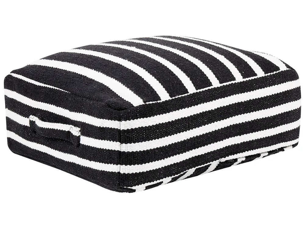 Pouf SETTAT Baumwolle Schwarz
