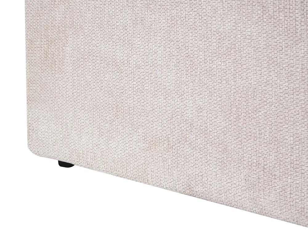 Krevet s prostorom za pohranu BASTON Tkanina Svijetlo bež 160 x 200 cm_1055405
