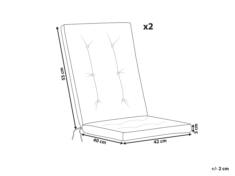 Sitzauflagen 2er Set MAUI PREMIUM Cremeweiß_1065087