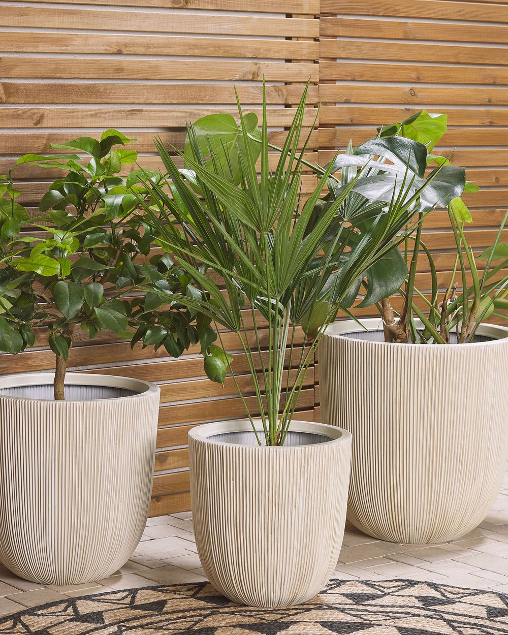 Bloempot CHIOS 31 cm Beige