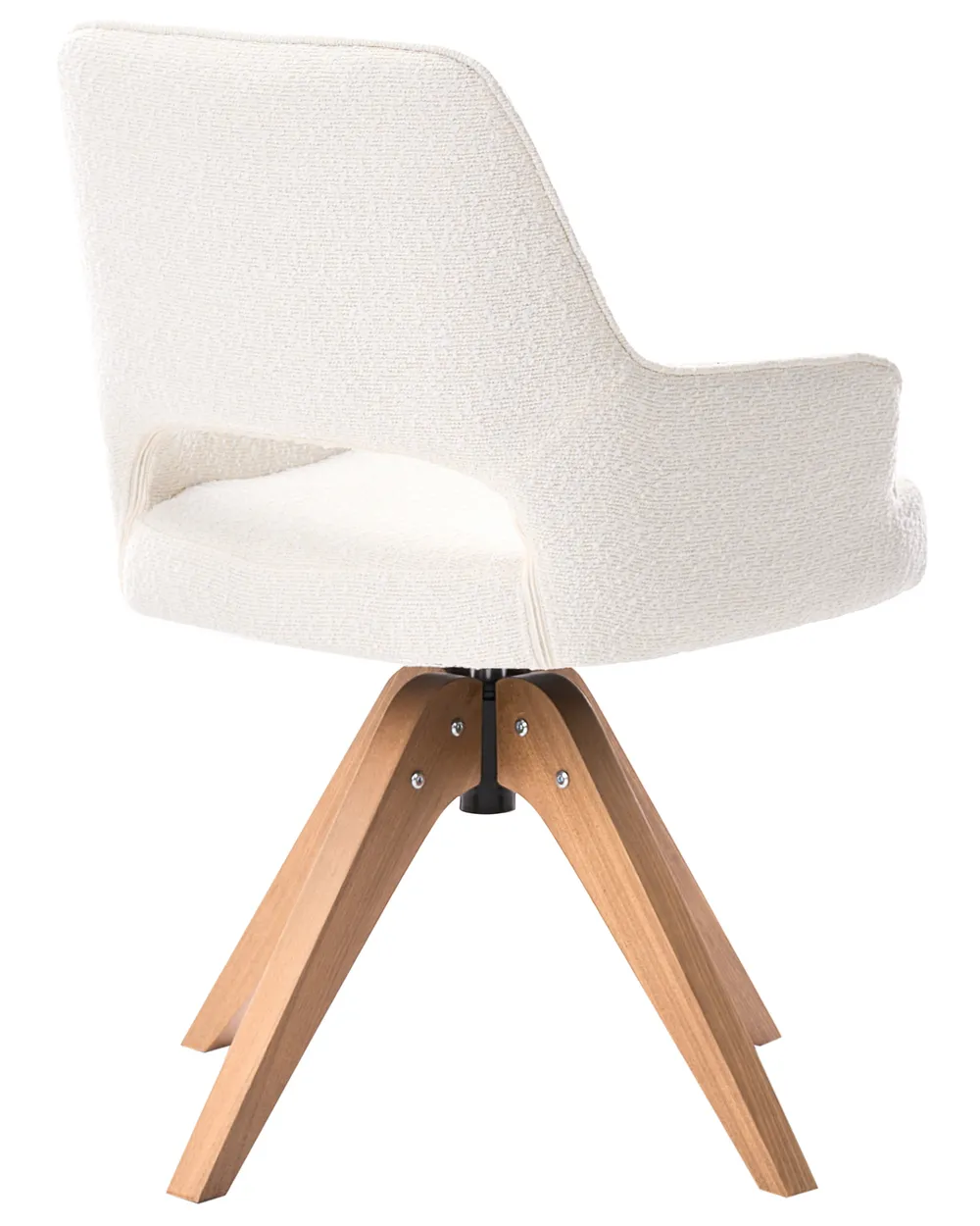 Esszimmerstuhl drehbar MORAVIA Bouclé Hellbeige_1092477