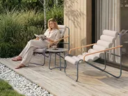 Lounge Set mit Tisch 2-Sitzer PASTO Metall Dunkelgrau_1120089