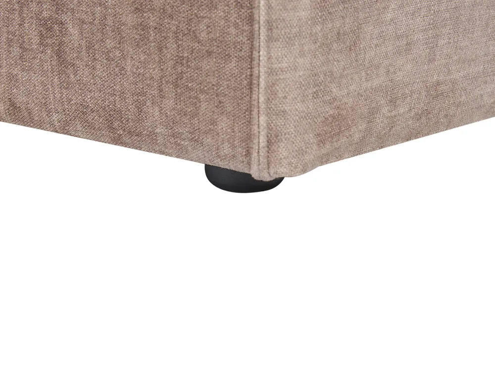 Modul Ecksofa 4-Sitzer HELLNAR Stoff Hellbraun rechtsseitig_912389