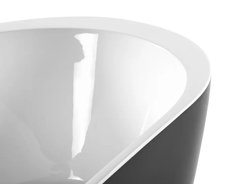 Freestanding Bathtub NEVIS 1600 x 750 mm Black_806463