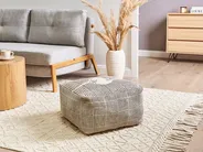Pouf LUTZ Baumwolle Grau_993523