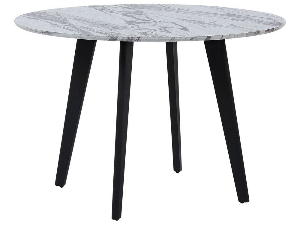 Eettafel MOSBY Wit marmer 110 cm 110 cm