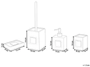 Badaccessoires Set 4-teilig KOUROU Keramik Schwarz_823218