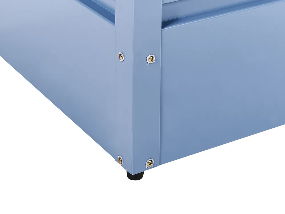Aufbewahrungsbox CEBROSA 165 cm 70 cm Metall Blau_944803