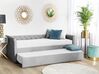 Ausziehbett Stoff LIBOURNE 80 x 200 cm Hellgrau