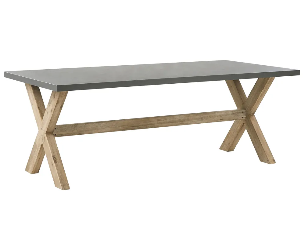 Gartentisch OLBIA 200 cm 100 cm Beton Grau
