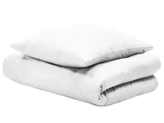 Bettwäsche-Set AVONDALE 155 x 220 cm Baumwollsatin Weiß_815194