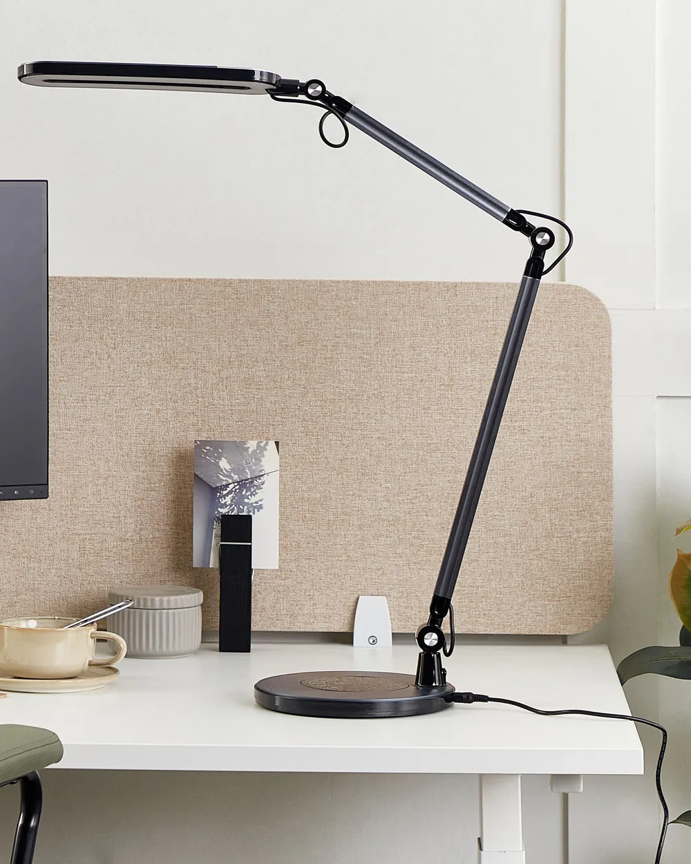 LED Desk Lamp GRUS with Dimmer Metal Black_855117