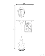 Christmas Decoration KAAVI 140 cm Post Lamp Red/ White_1173718
