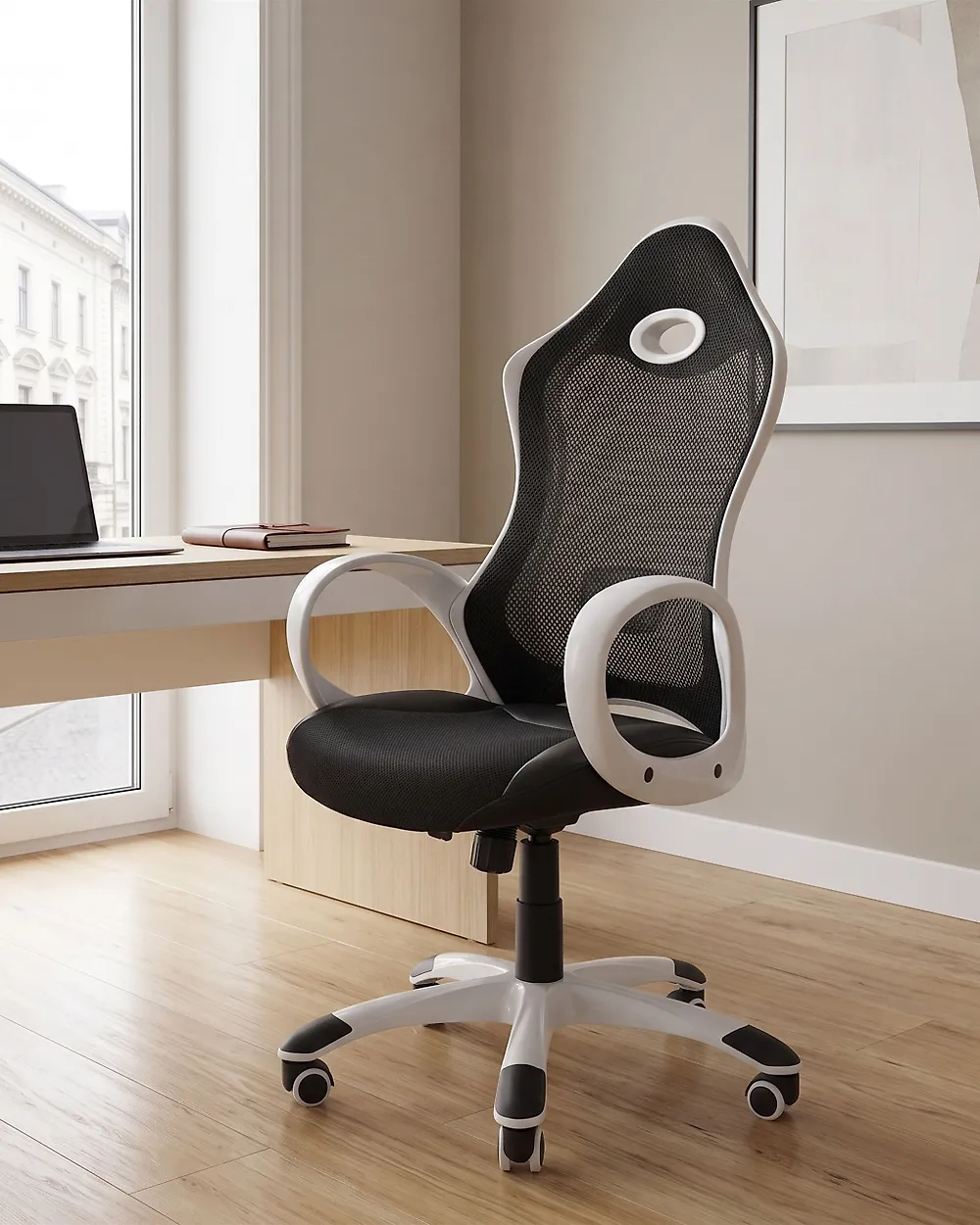 Office Chair iCHAIR Black/ White_1177496