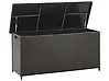 Aufbewahrungsbox MODENA 126 cm 46 cm Polyrattan Braun
