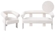 Sofa Set ILBRO Bouclé Cremeweiß_1059126