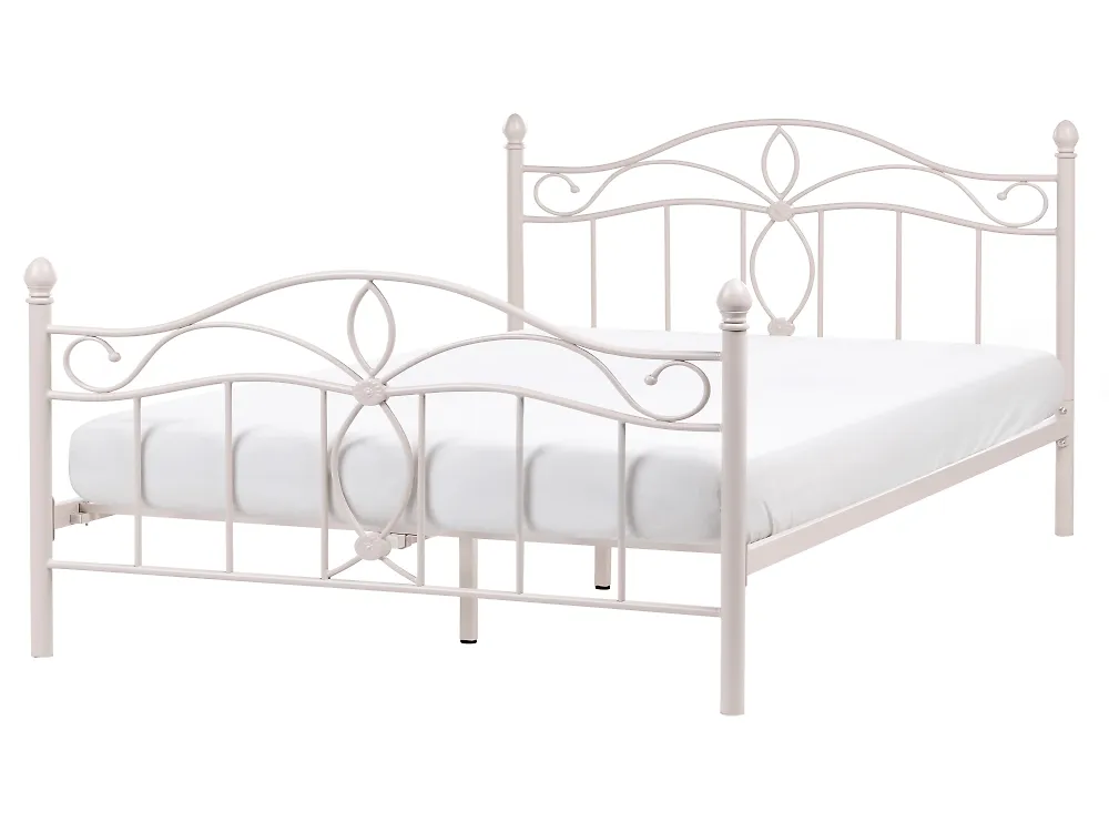 Bed Metaal ANTLIA 160 x 200 cm Lichtbeige_1165290