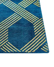 Teppich VEKSE Blau 140 x 200 cm Viskose_806434