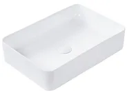 Aufsatzwaschbecken CHIVANA 51 x 34 cm Keramik Weiß_922804