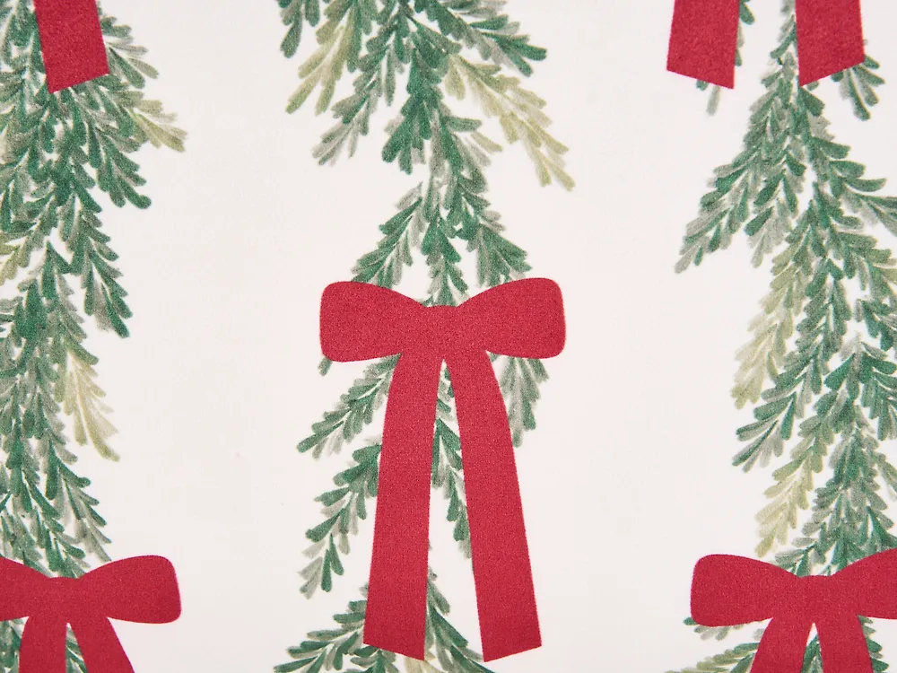 Set van 3 sierkussens XAVIA 30 x 50 cm 45 x 45 cm Wit kerstmotief_1164617