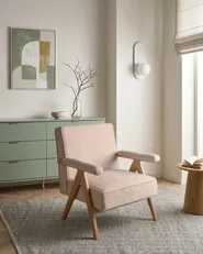 Sessel EVJE Kunstleinen Beige_1061357