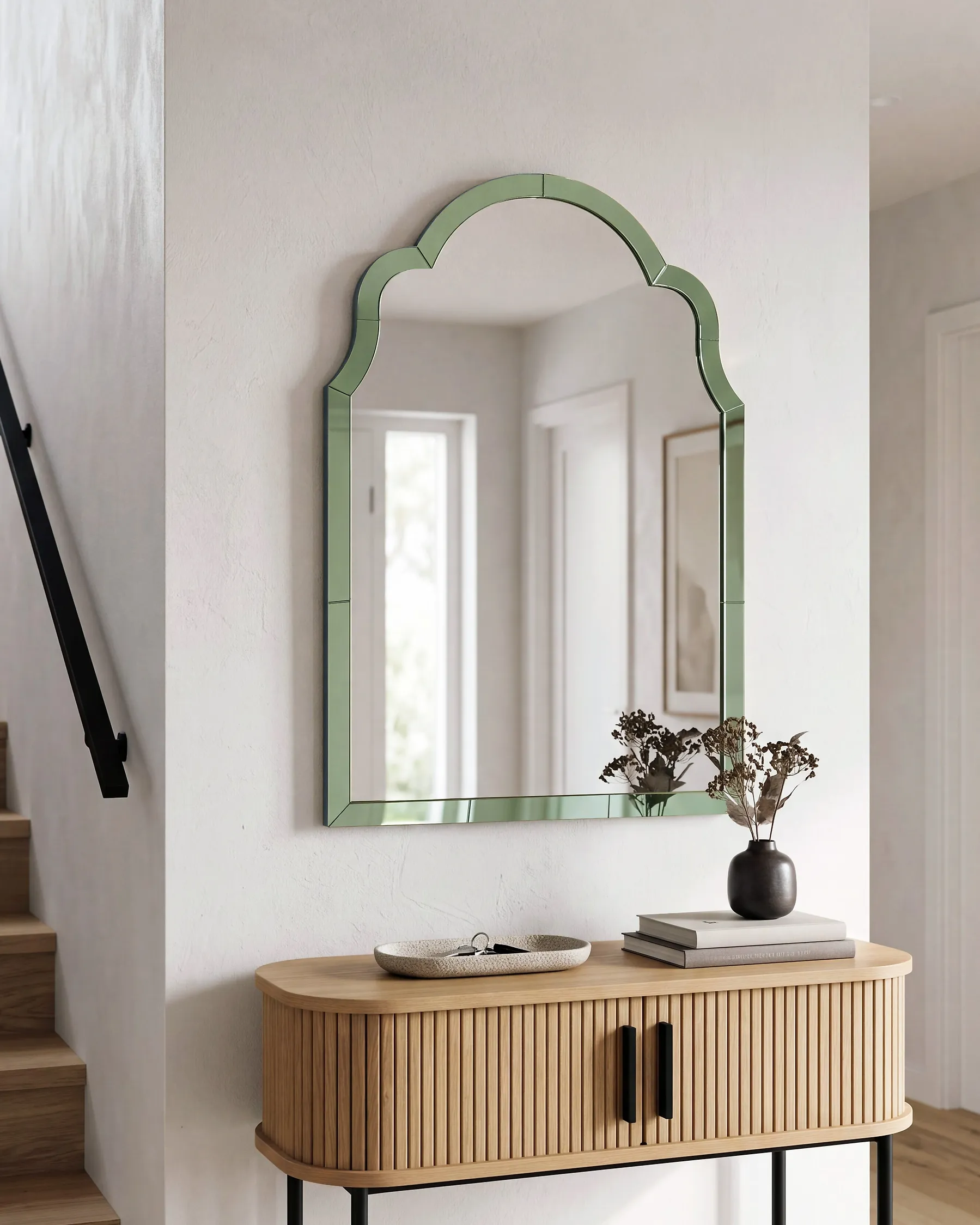 Wandspiegel NORVILLE 60 cm 90 cm Groen_947155