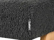 Upholstered Bench TAMRE Boucle Black/ Light Brown_985200