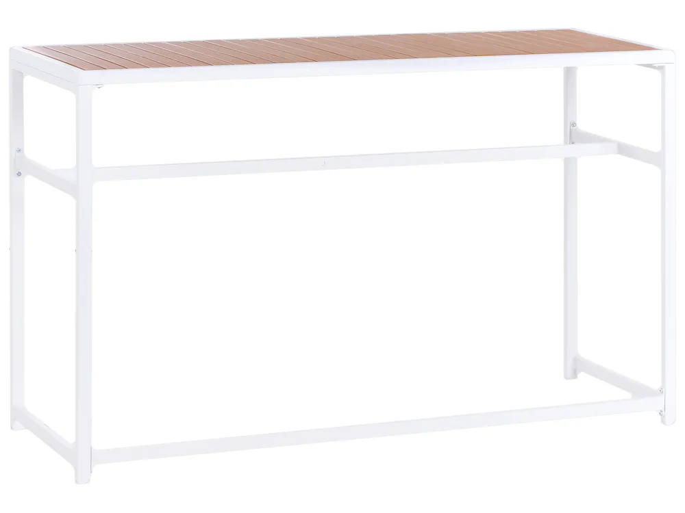 Outdoor-Küche mit Spüle AVETRANA Braun / Weiß Metall_987547