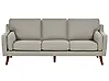 Sofa 3-Sitzer LOKKA Stoff Beige