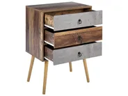 3 Drawer Chest BATLEY Grey Concrete Effect_790408