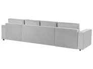 U-Shape Sofa Bed 4 Seater VATNE with Storage Fabric Grey_950577