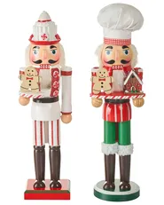 Dekofiguren 2er Set BODSJON 35 cm Nussknacker Rot / Weiß_1027127