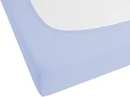Spannbettlaken JANBU 180 x 200 cm Baumwolle Hellblau_845876