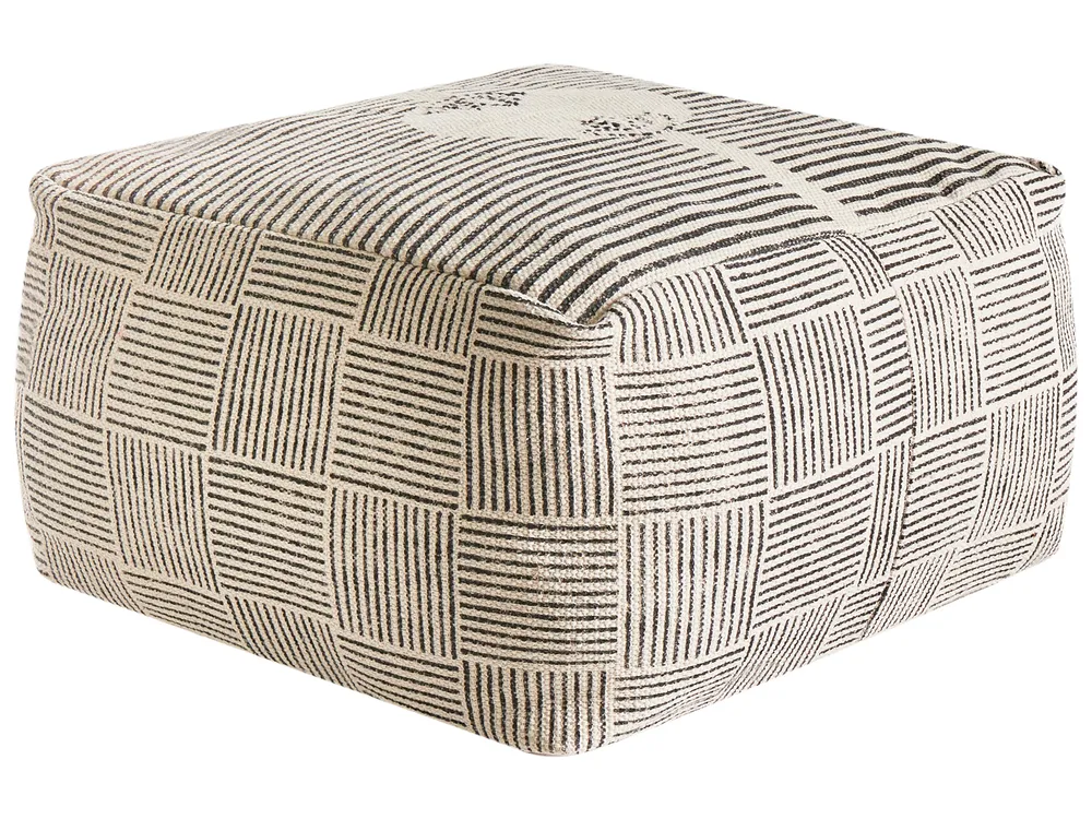 Pouf LUTZ Baumwolle Grau