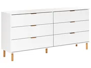Kommode mit 6 Schubladen WALPOLE Weiß_949820