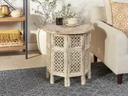 Side Table SANTRA Mango Wood Light Brown_857137