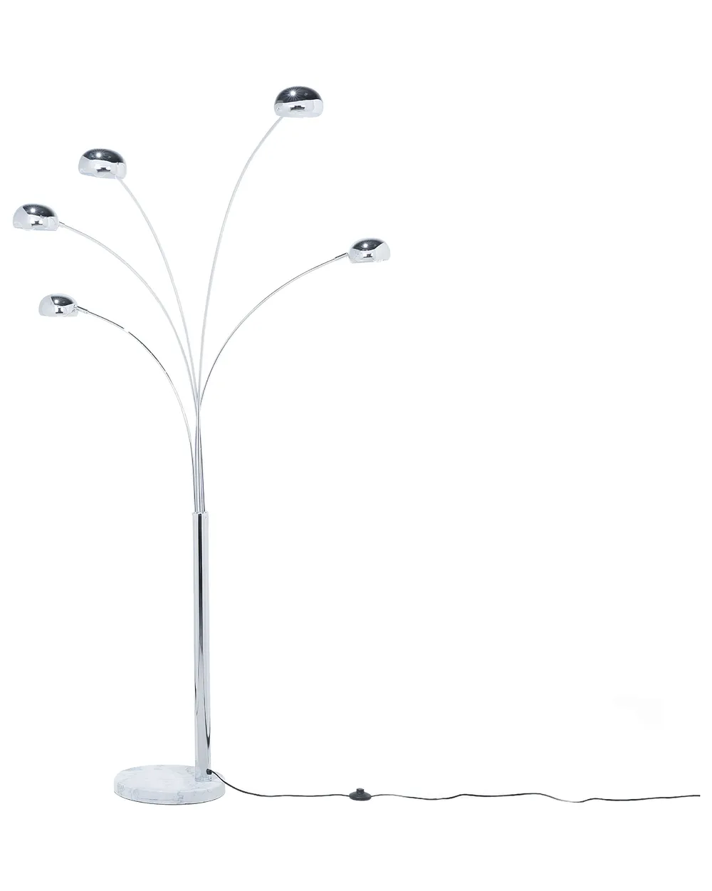 Floor Lamp FLINDERS Adjustable Metal Silver_695282