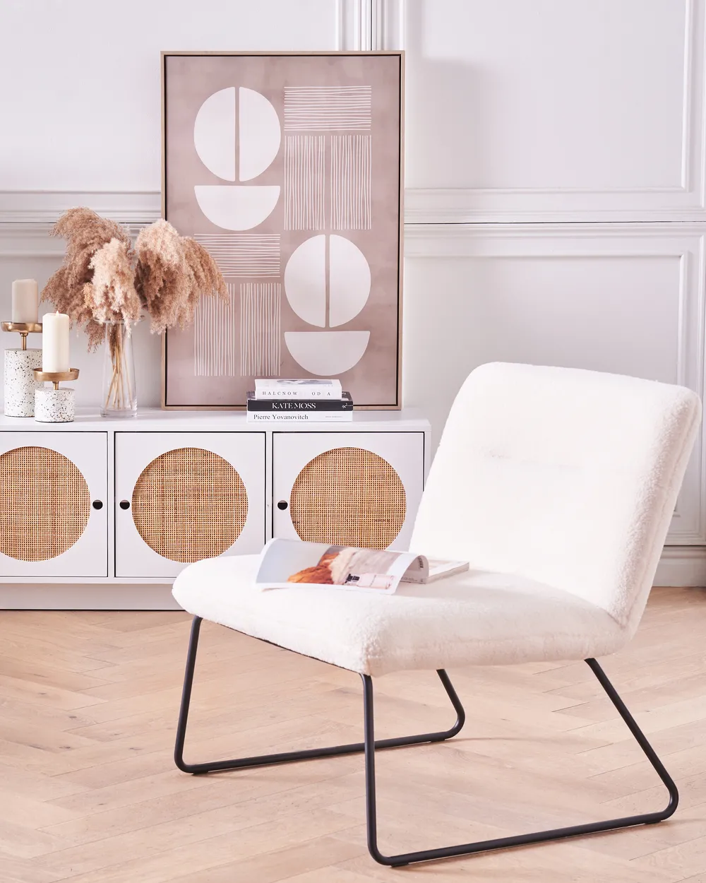 Armchair COTULLA Boucle White_903767