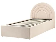 Kinderbett mit Stauraum ANET Bouclé Beige 90 x 200 cm_959447