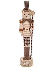Set od 2 dekorativne figurice HAMARI 66/68 cm Medvjed Subota bež_1156746
