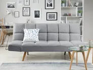 Schlafsofa 2-Sitzer INGARO Stoff Grau_711904
