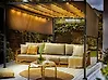 Gazebo LED PARGA 310 cm x 310 cm Metal Brown