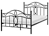 Bett mit Lattenrost Metall ANTLIA 120 x 200 cm Schwarz