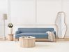 Sofa 3-Sitzer SOSJO Stoff Blau