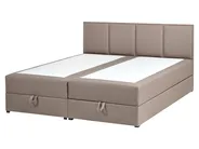 Kontinentalna postelja s prostorom za shranjevanje BARONET Blago Siva bež barva 160 x 200 cm_1004567